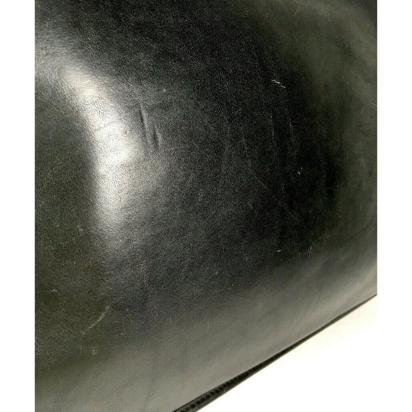 Coach 7205 Vintage Black Leather Briefcase Messenger Bag with Strap -Made In USA - Picture 9 of 12